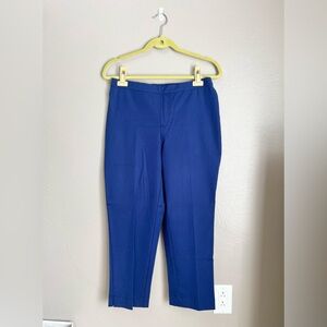 Isaac Mizrahi 24/7 Stretch Navy Ankle Pants